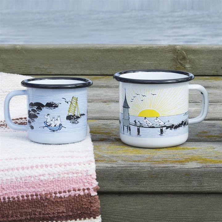 Summer wind enamel mug, 2.5 dl Muurla