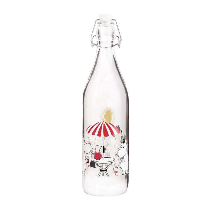 Summertime glass bottle 1 L - Transparent - Muurla