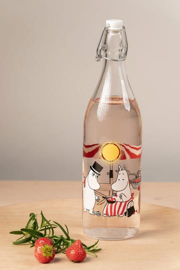 Summertime glass bottle 1 L - Transparent - Muurla