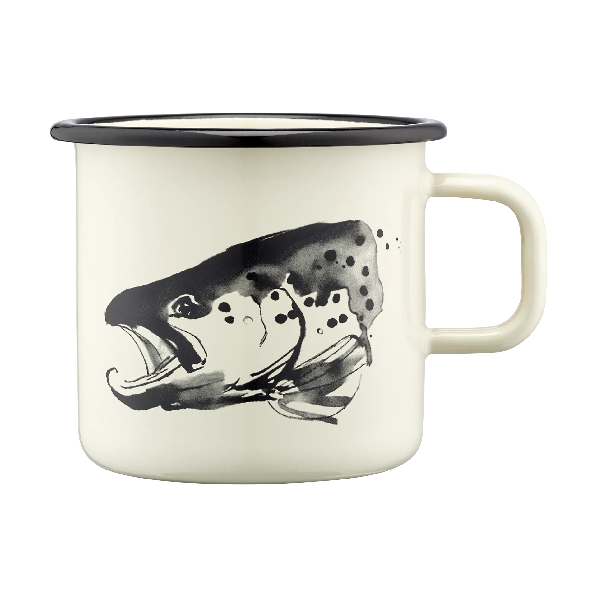 Teemu Järvi x Muurla enamel mug 55 cl, Pike & Trout Muurla
