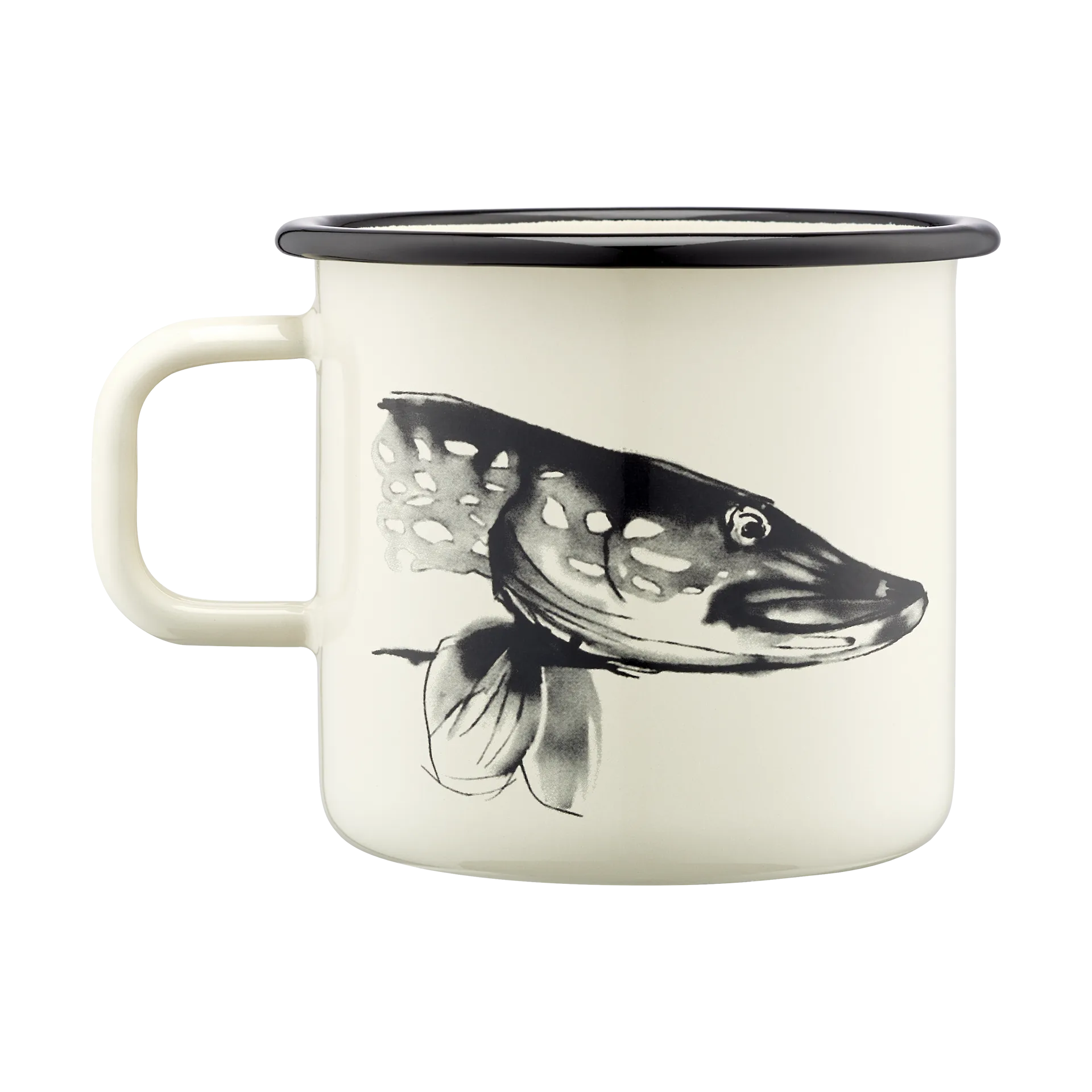 Teemu Järvi x Muurla enamel mug 55 cl, Pike & Trout Muurla