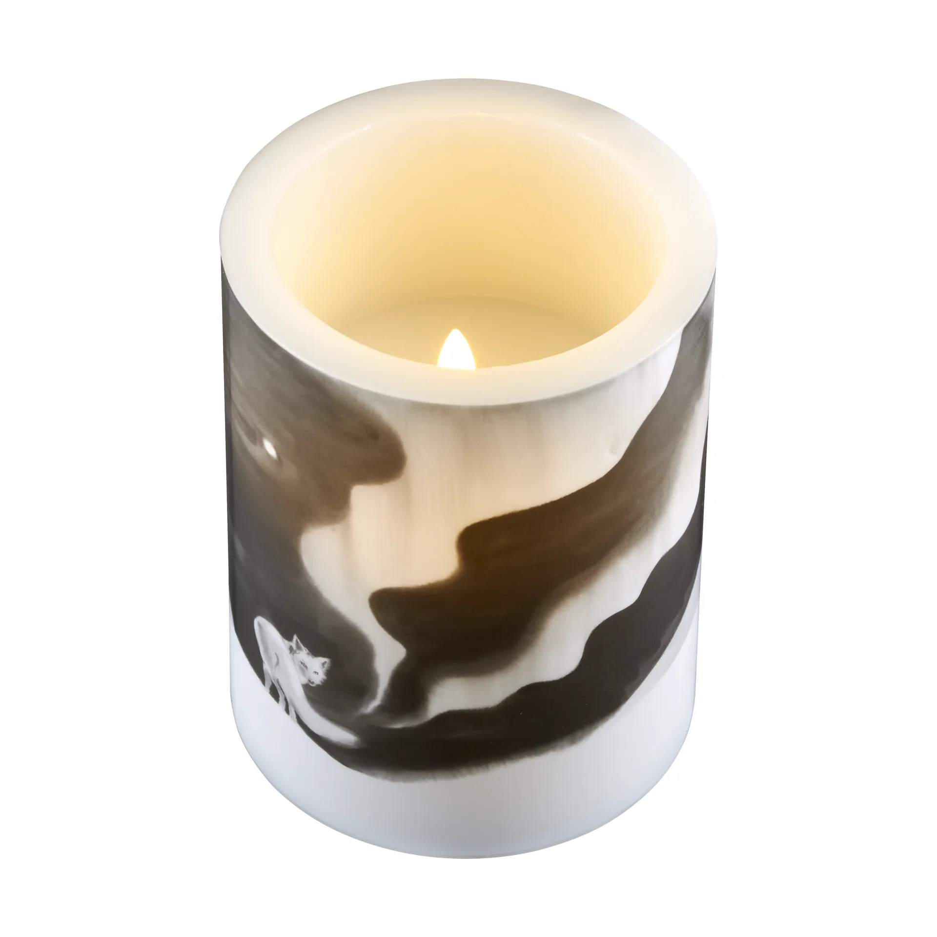 Teemu Järvi x Muurla LED Candle Ø12.5 cm, Fox Muurla