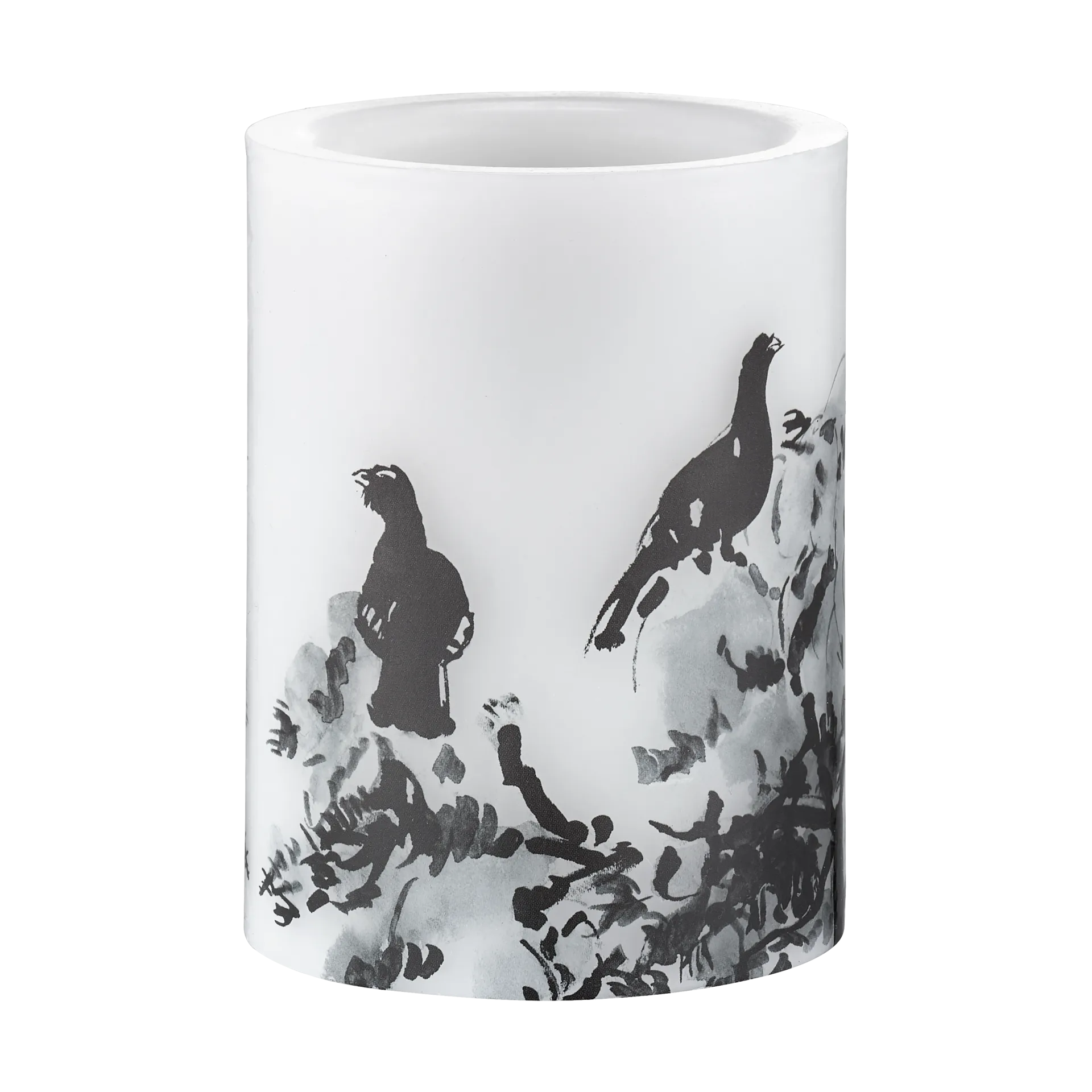 Teemu Järvi x Muurla LED candle Ø7.5x10 cm, Winter Capercaillie Muurla
