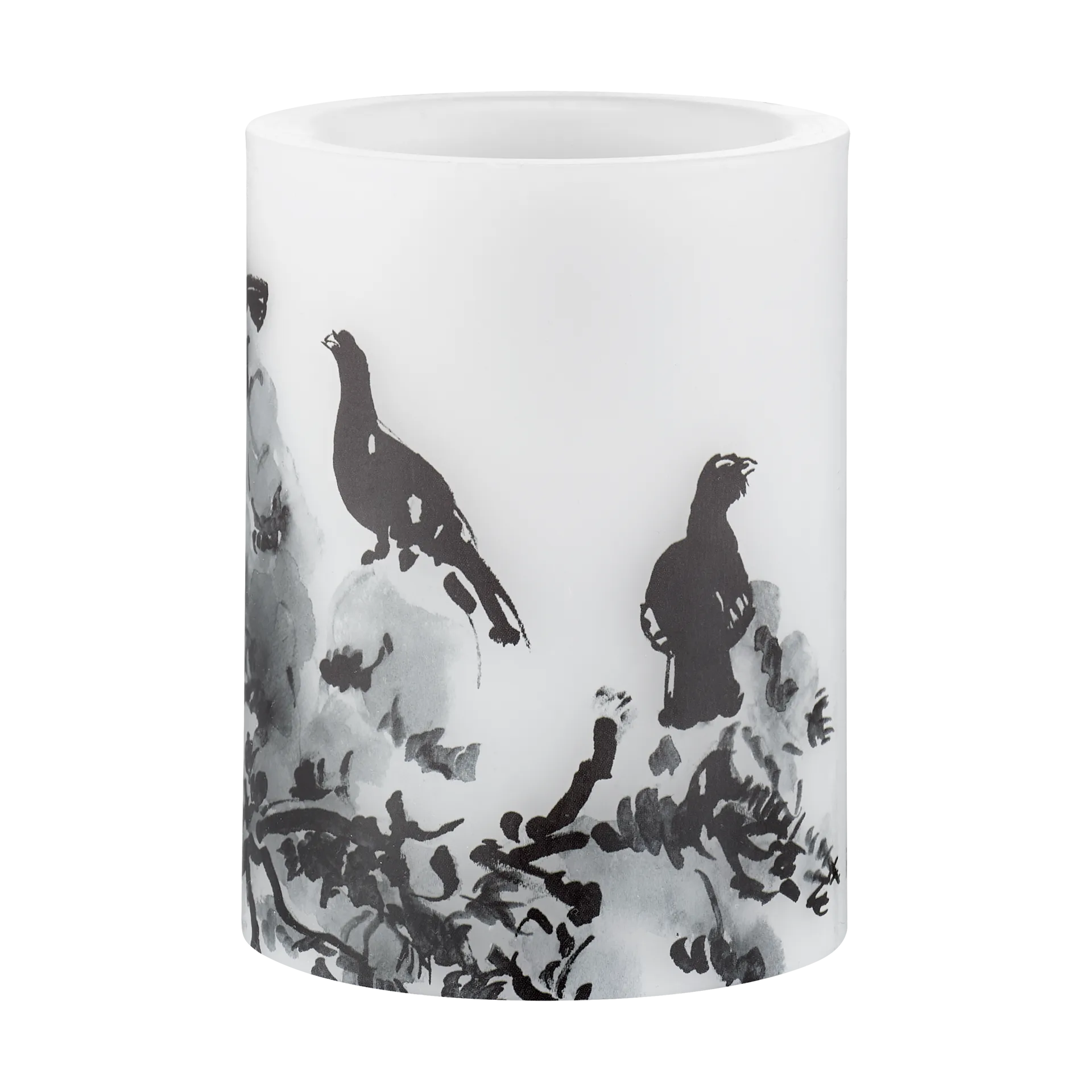 Teemu Järvi x Muurla LED candle Ø7.5x10 cm, Winter Capercaillie Muurla