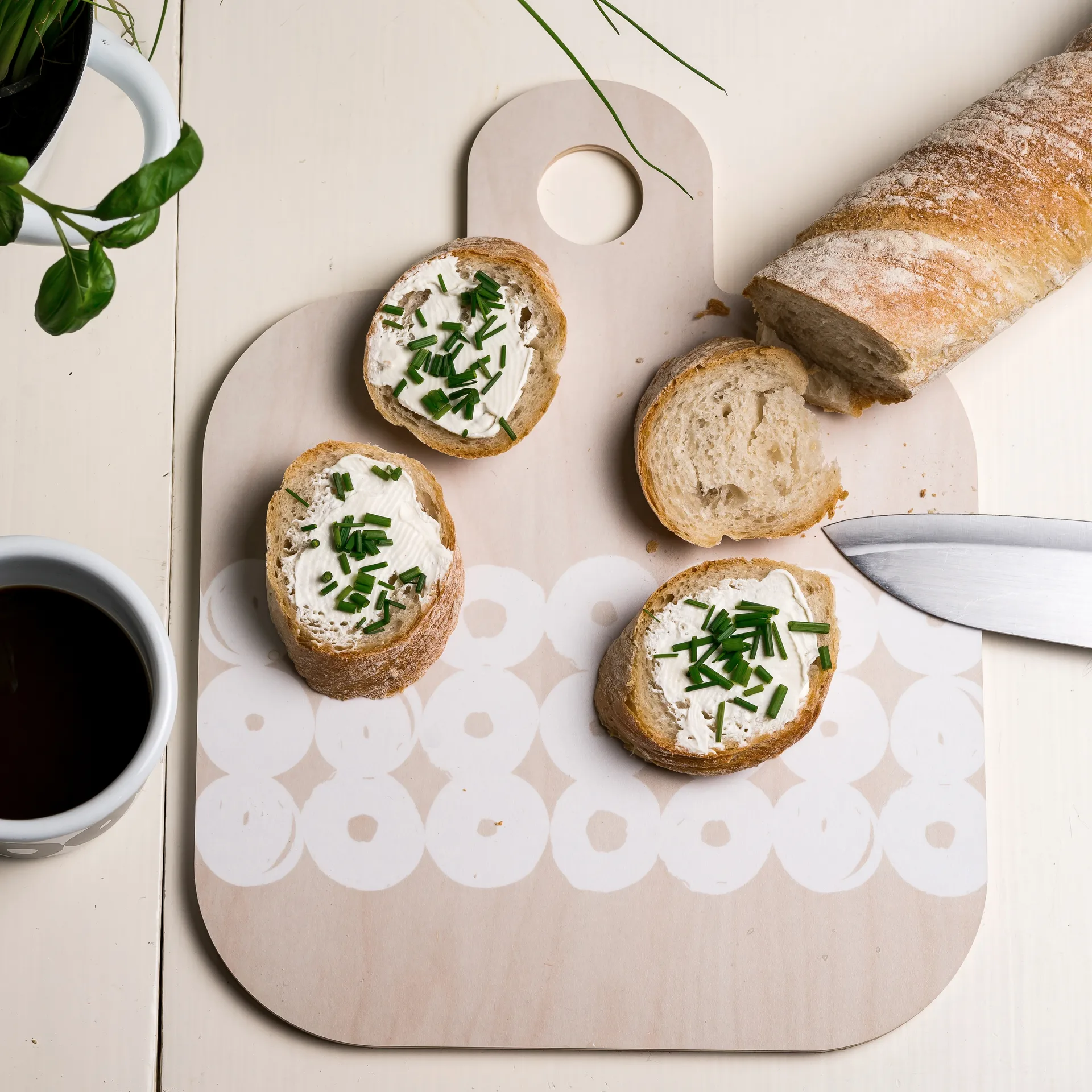 Twirl cutting board 25x32 cm, birch-white Muurla