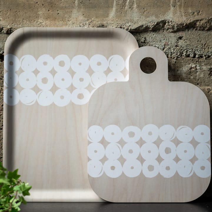 Twirl cutting board 25x32 cm - birch-white - Muurla