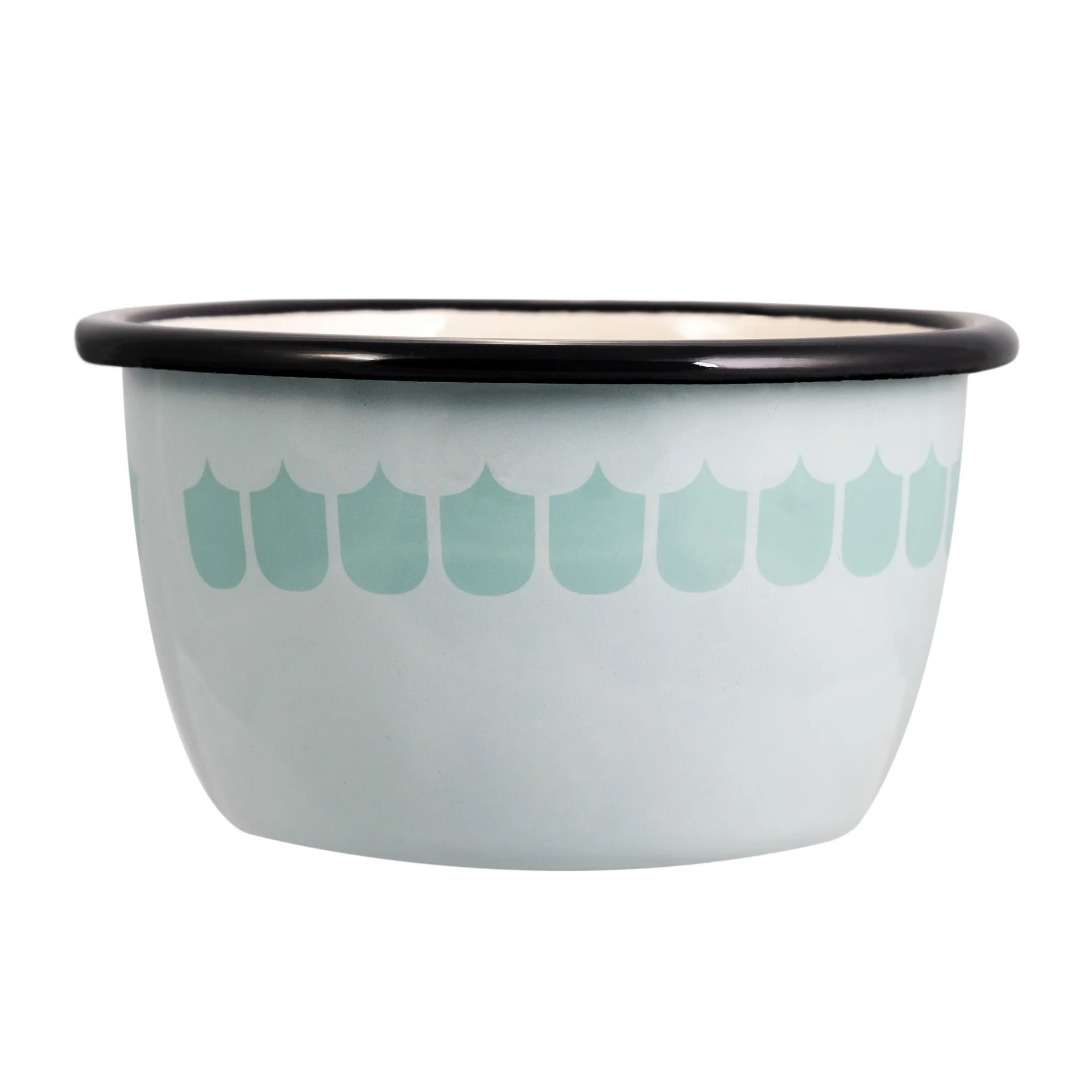 Vappu enamel bowl 30 cl, Green Muurla
