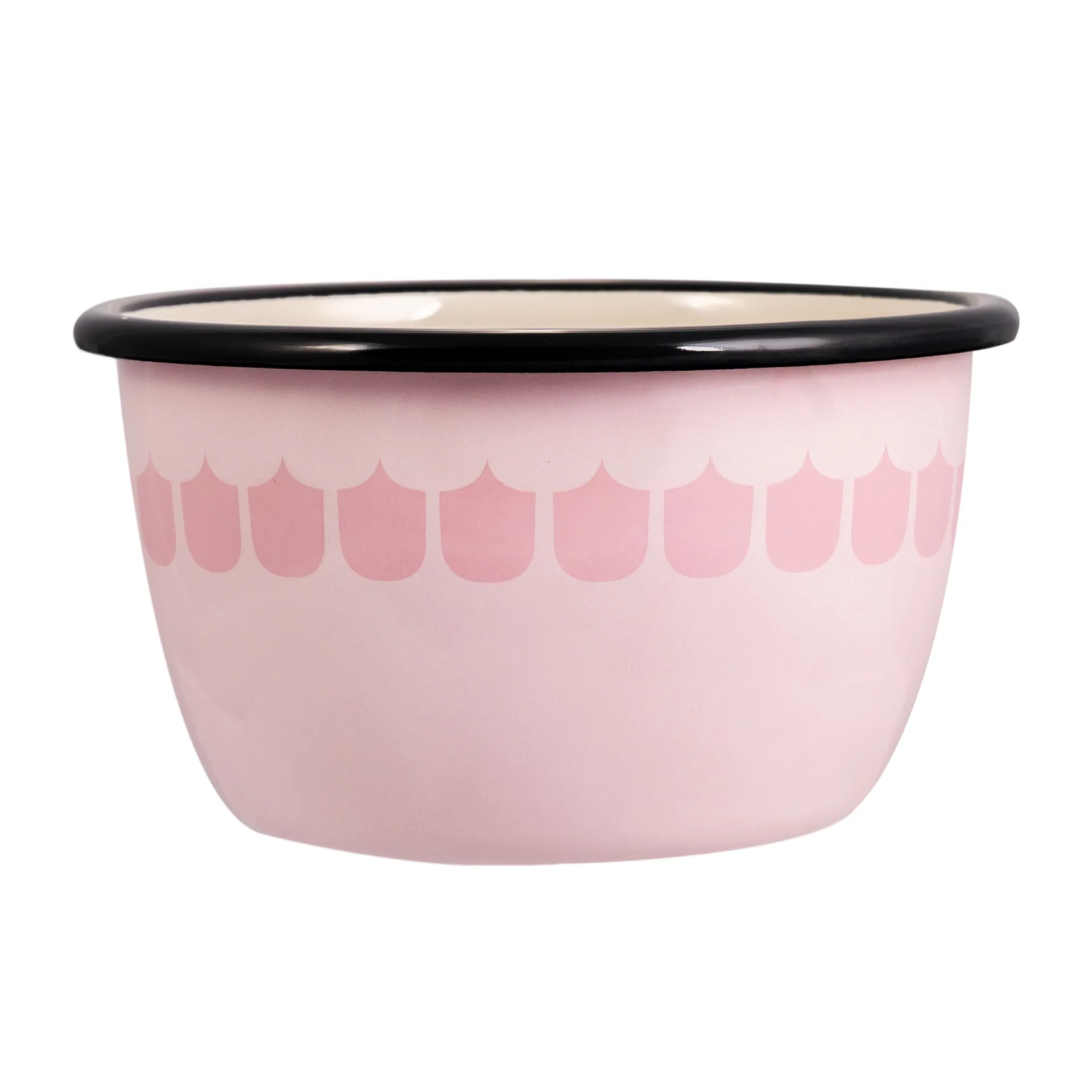 Vappu enamel bowl 60 cl, Pink Muurla