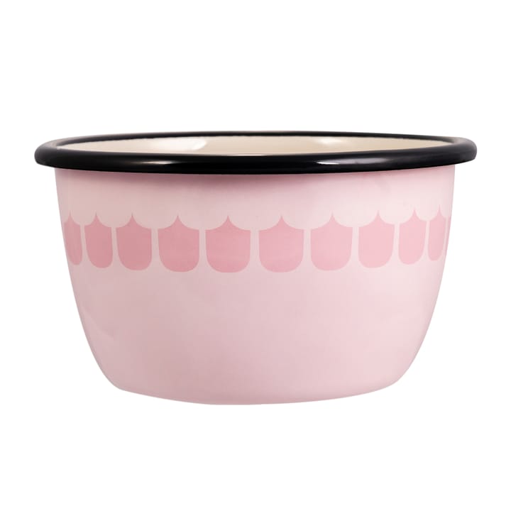 Vappu enamel bowl 60 cl - Pink - Muurla