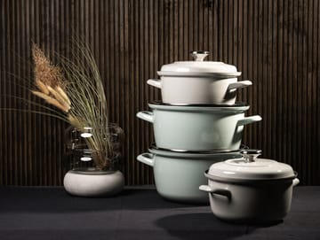 Vappu enamel casserole 3 L - grey - Muurla