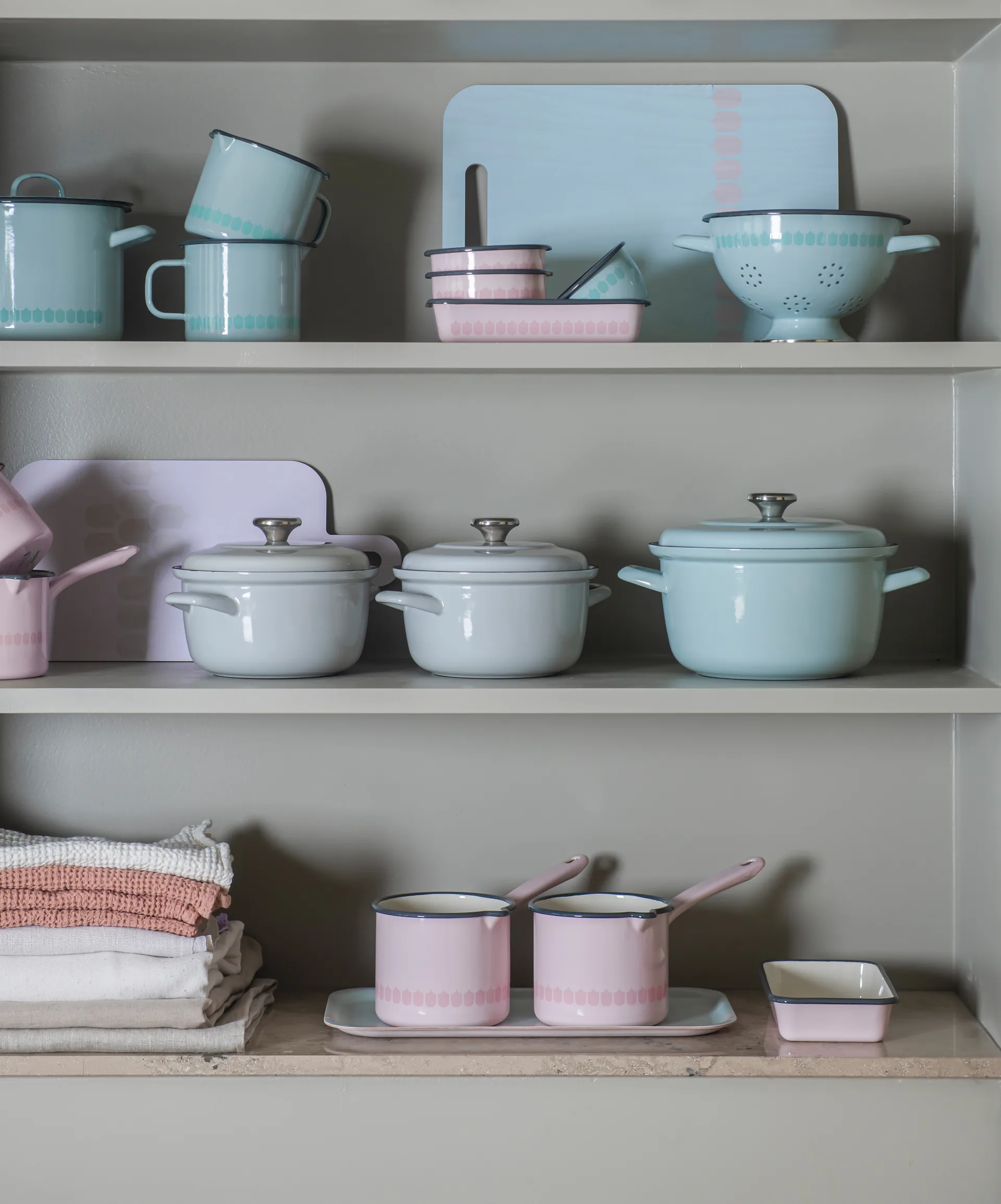 Vappu enamel casserole 3 L, grey Muurla