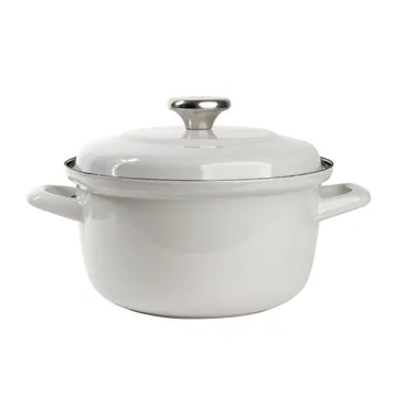 Vappu enamel casserole 3 L - grey - Muurla