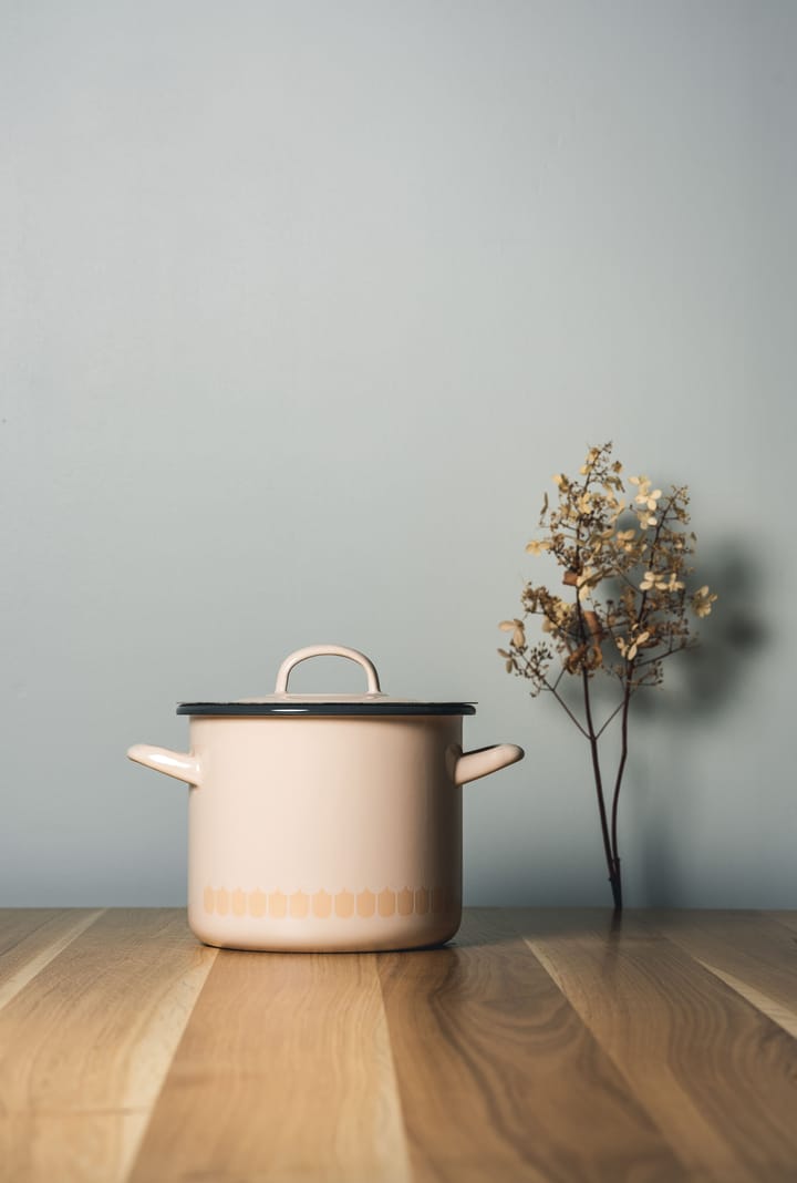 Vappu enamel casserole dish 2.5 L, Beige Muurla