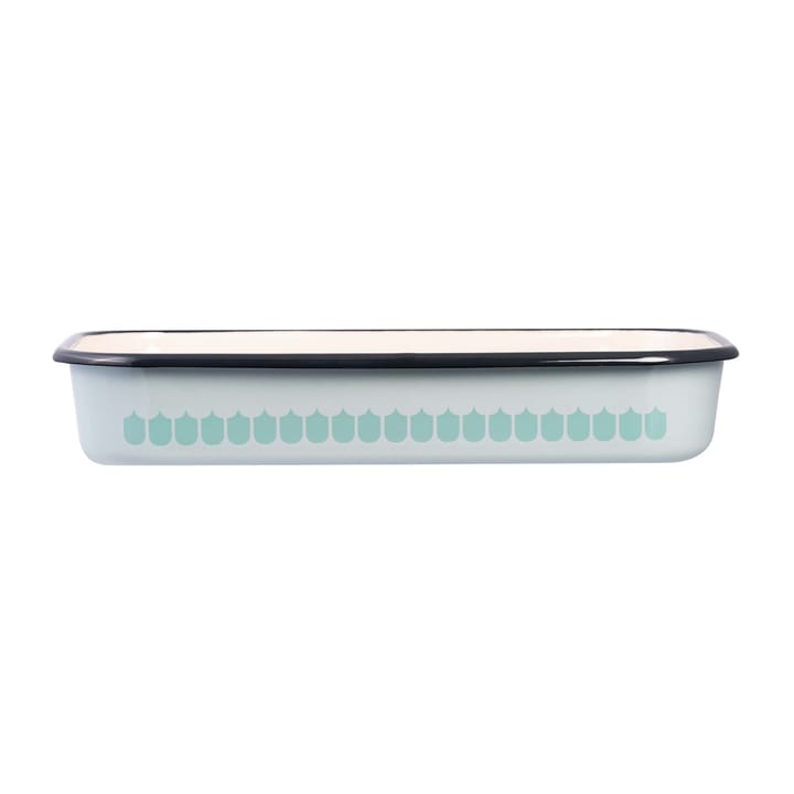 Vappu enamel oven dish 19x32 cm - Green - Muurla