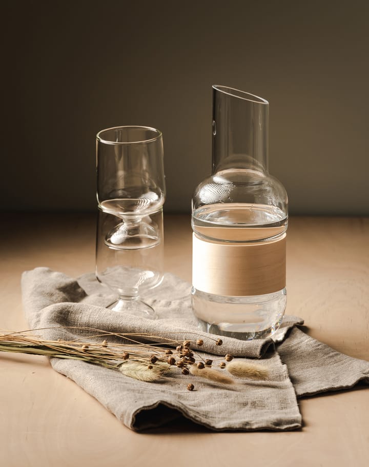 Veneer carafe 1 L - Transparent-birch - Muurla