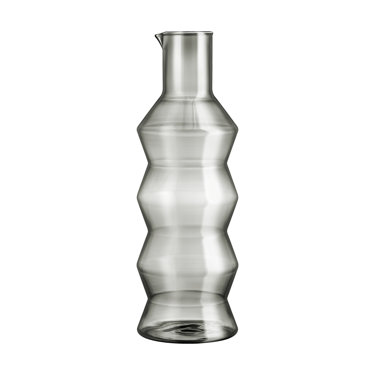 Muurla Waves carafe 1.3 L Grey | Scandinavian Design | Water jugs and carafes | Grey