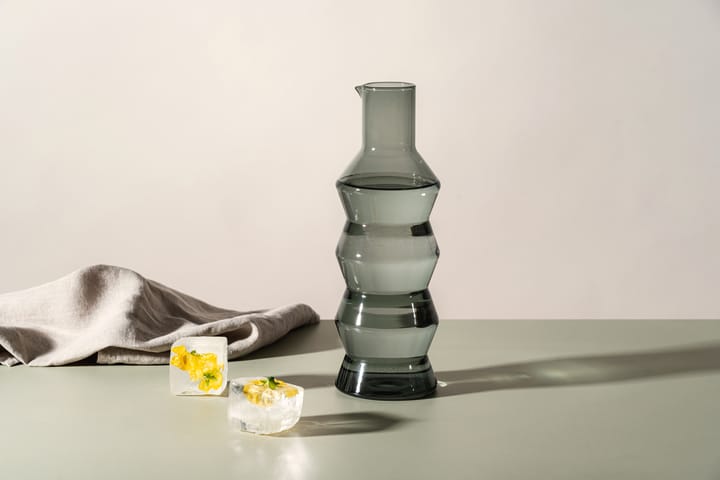 Waves carafe 1.3 L, Grey Muurla