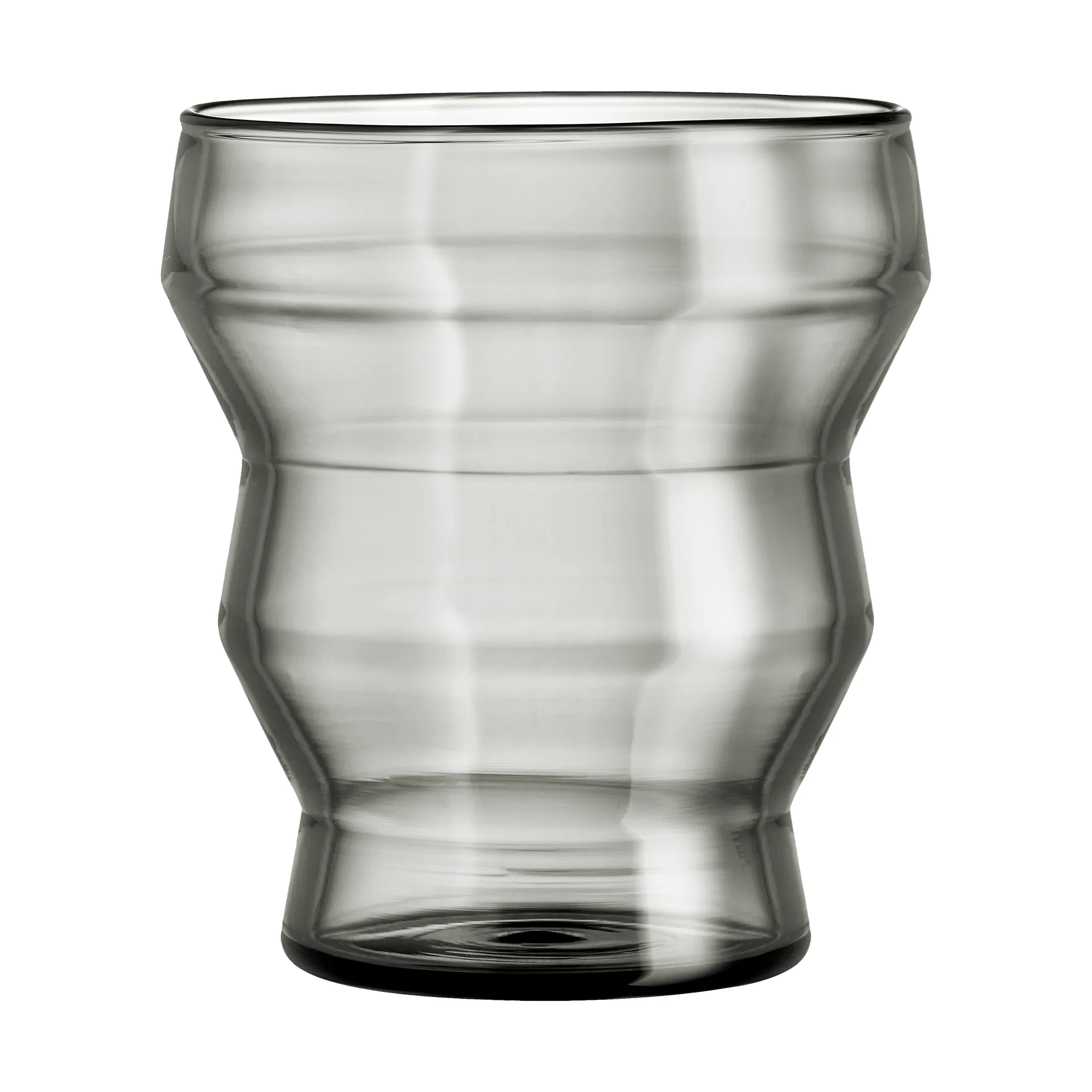 Waves drinking glass 30 cl, Grey Muurla