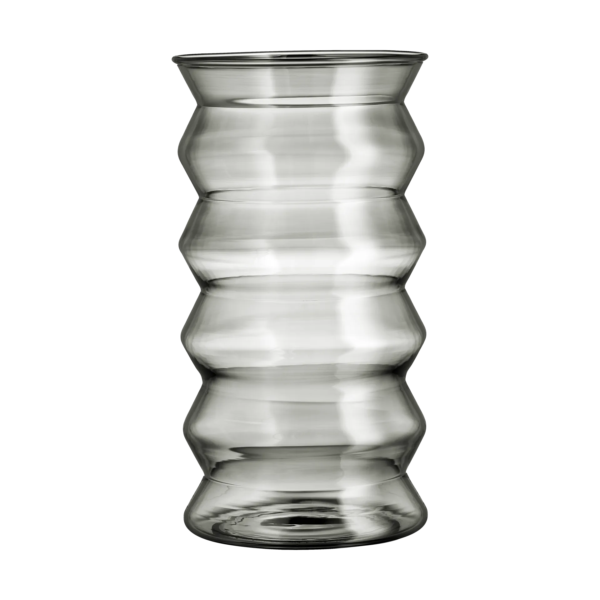Waves vase 20 cm, Grey Muurla