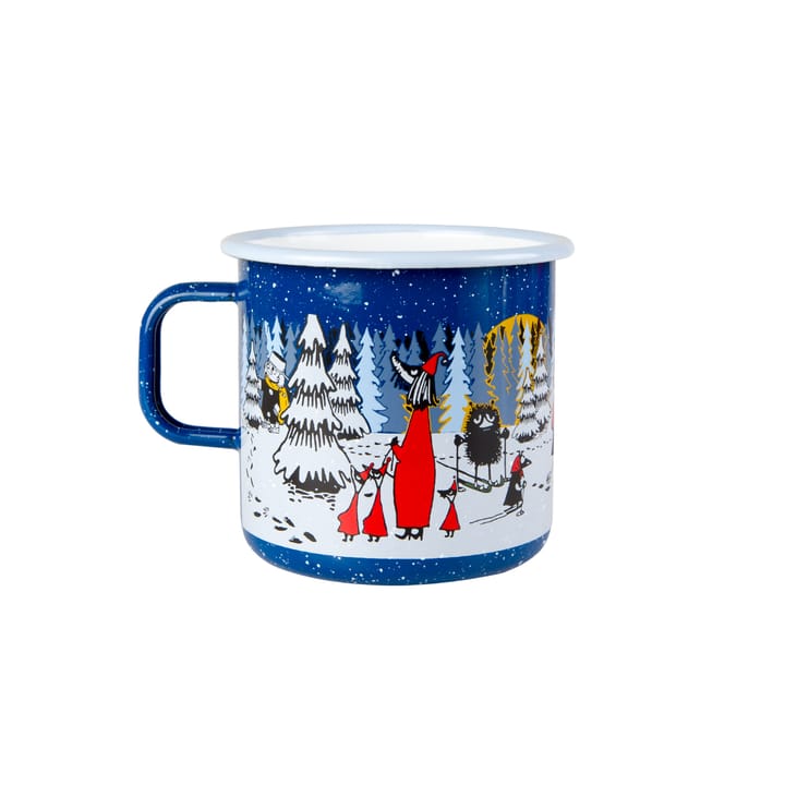 Winter forest enamel mug - 8 dl - Muurla