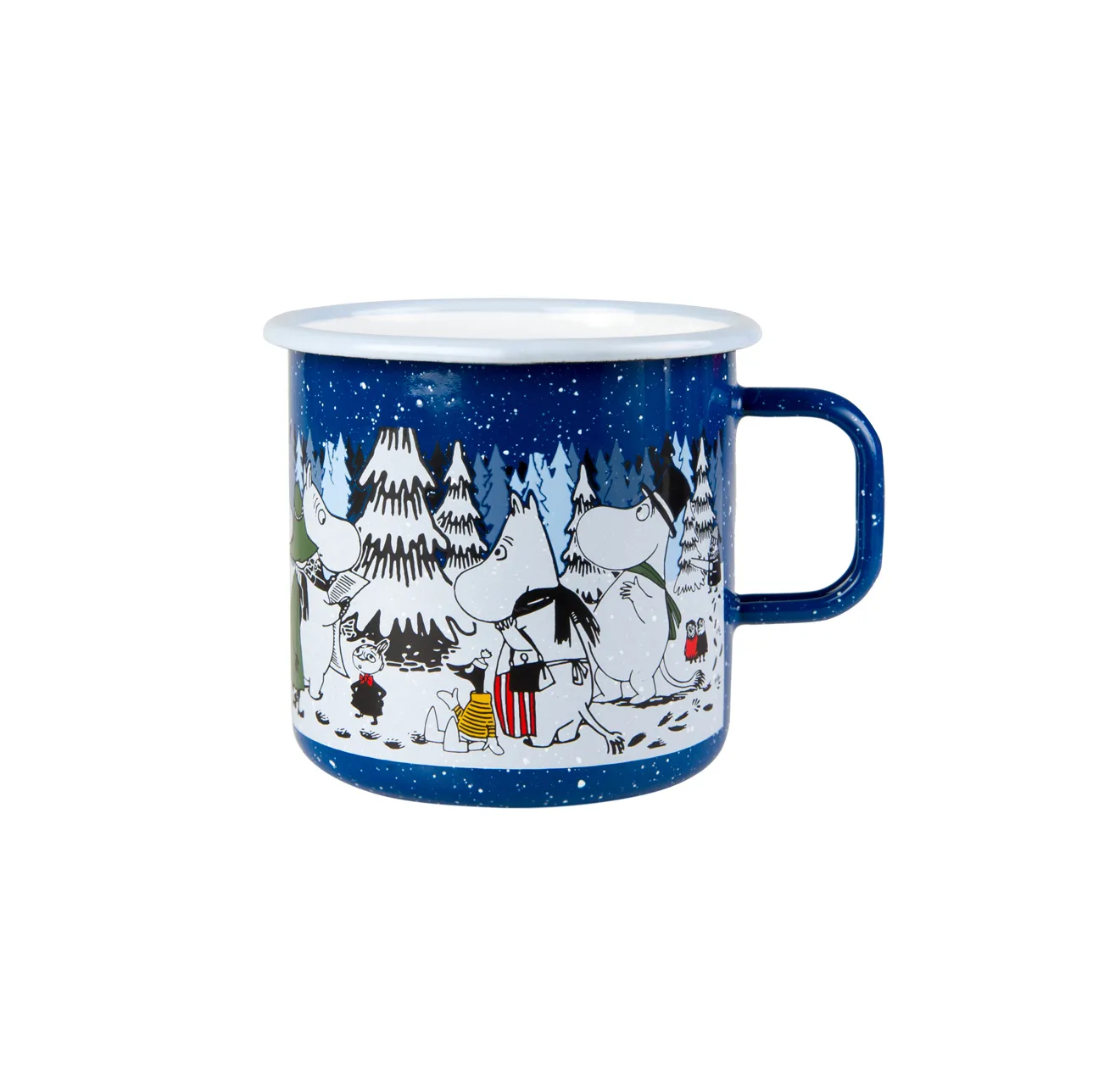 Winter forest enamel mug, 8 dl Muurla