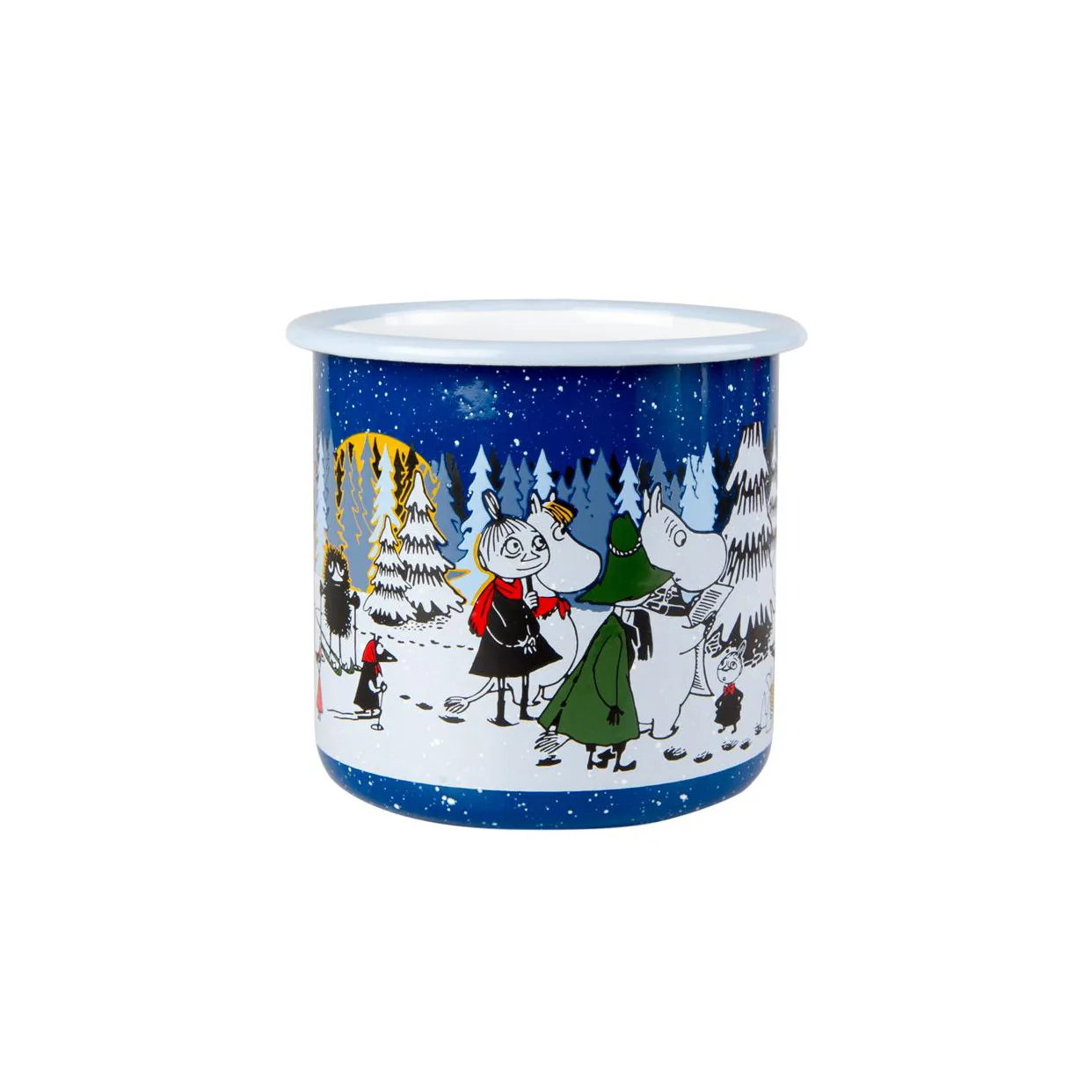 Winter forest enamel mug, 8 dl Muurla