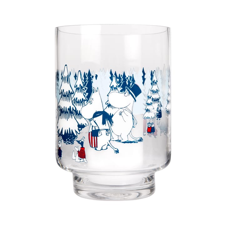 Winter forest vase and lantern - Blue - Muurla