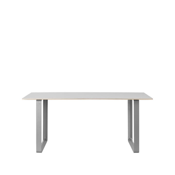 70/70 dining table 170x85 cm - Grey linoleum-Plywood-Grey - Muuto