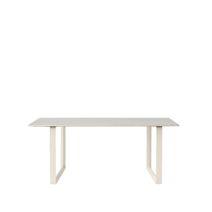 70/70 dining table 170x85 cm - Grey linoleum-Plywood-Sand - Muuto