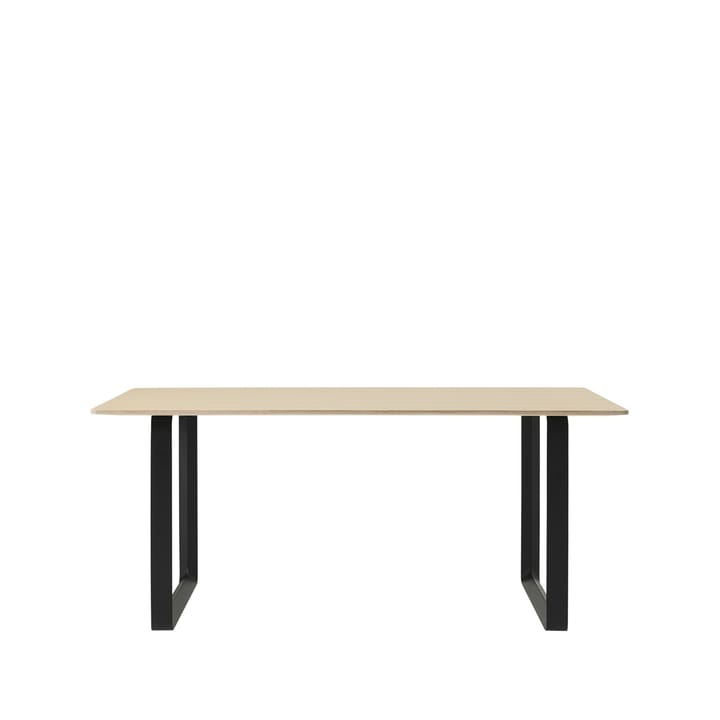 70/70 dining table 170x85 cm - Oak veener-Plywood-Black - Muuto
