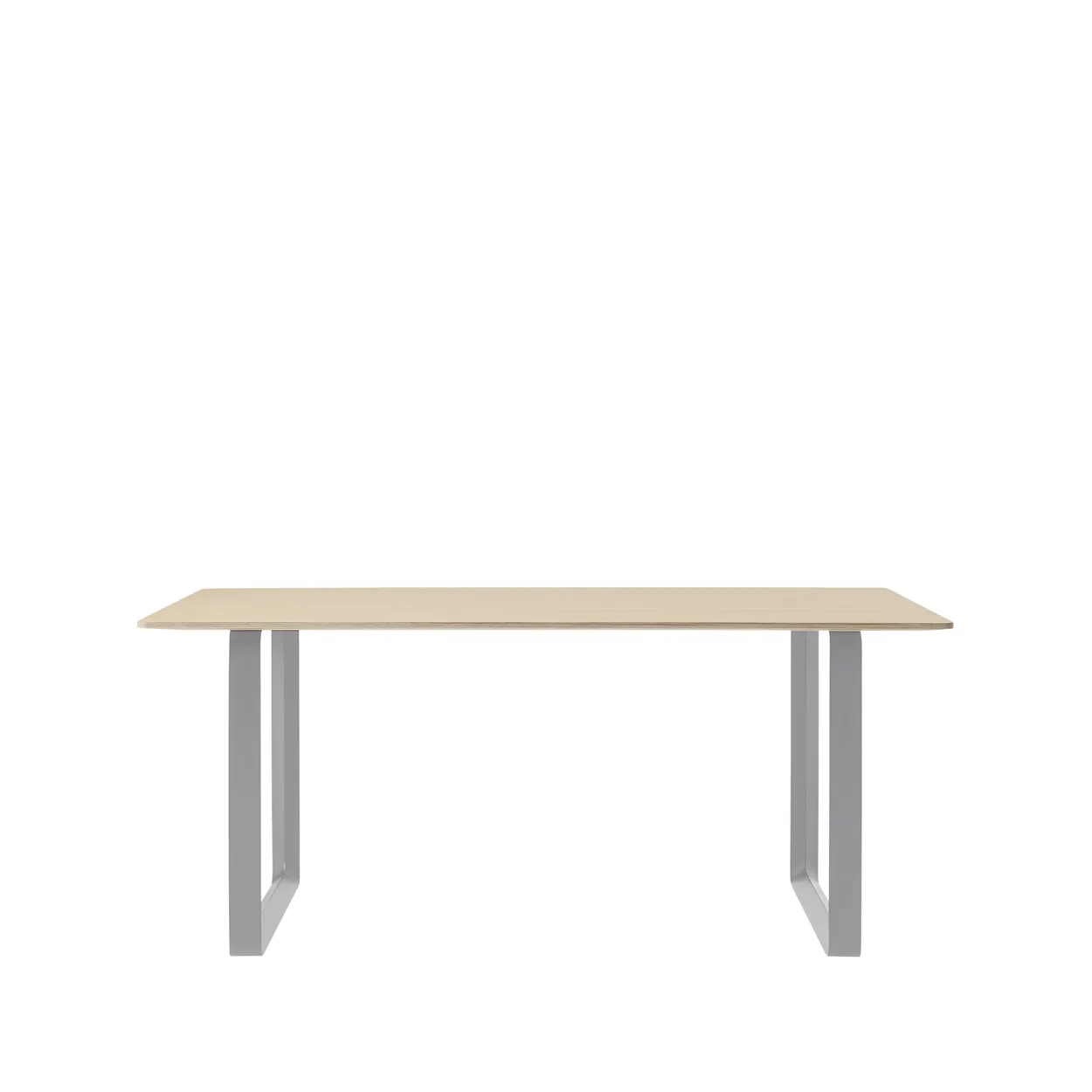 Muuto 70/70 dining table 170x85 cm Oak veneer-Plywood-Grey