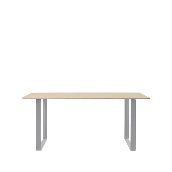 70/70 dining table 170x85 cm - Oak veneer-Plywood-Grey - Muuto