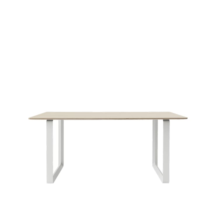 70/70 dining table 170x85 cm - Oak veneer-Plywood-White - Muuto