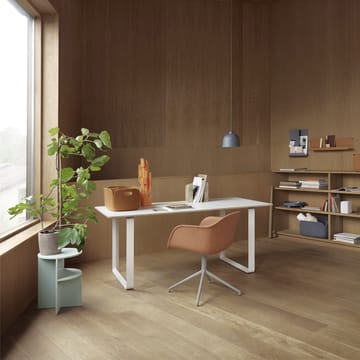 70/70 dining table 170x85 cm - Oak veneer-Plywood-White - Muuto