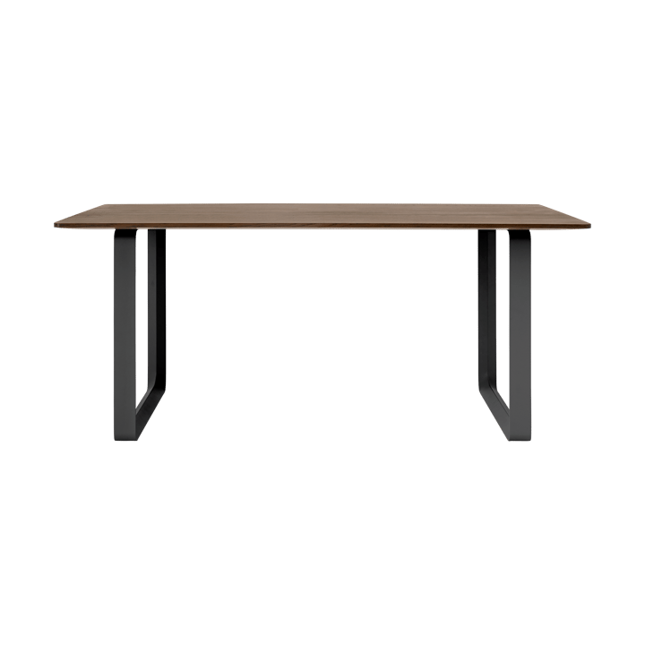 70/70 dining table 170x85 cm - Solid smoked oak-Black - Muuto