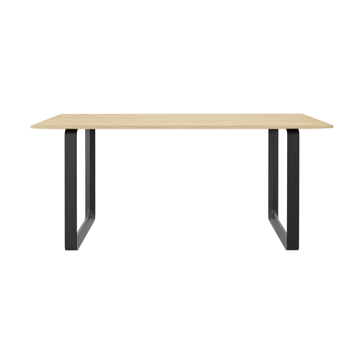 Muuto 70/70 dining table 170x85 cm Solid oak-Black | Scandinavian Design | Dining tables | Beige