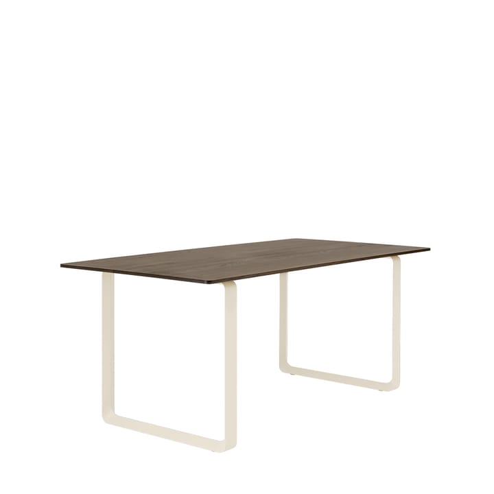70/70 dining table 170x85 cm, Solid smoked oak-Sand Muuto