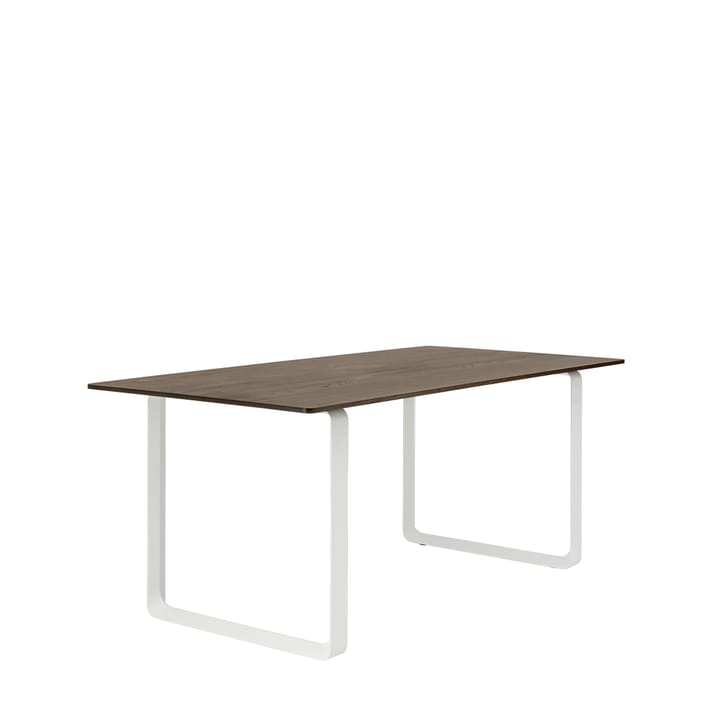 70/70 dining table 170x85 cm, Solid smoked oak-White Muuto