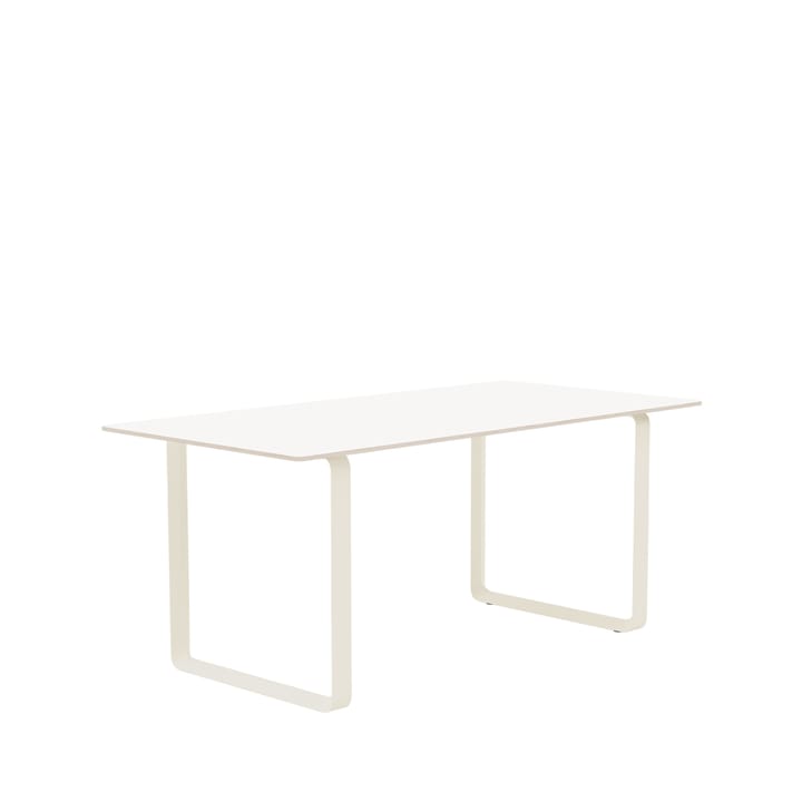 70/70 dining table 170x85 cm - White laminate-Plywood-Sand - Muuto