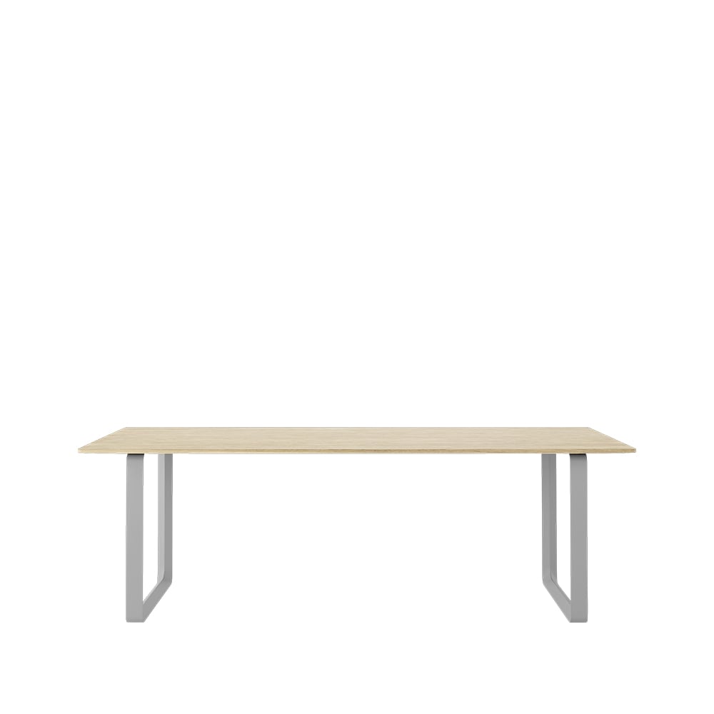 Muuto 70/70 dining table 225x90 cm Solid oak-Grey | Scandinavian Design | Dining tables | Beige