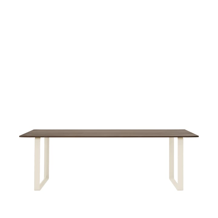 70/70 dining table 225x90 cm - Solid smoked oak-Sand - Muuto