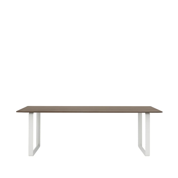 70/70 dining table 225x90 cm - Solid smoked oak-White - Muuto