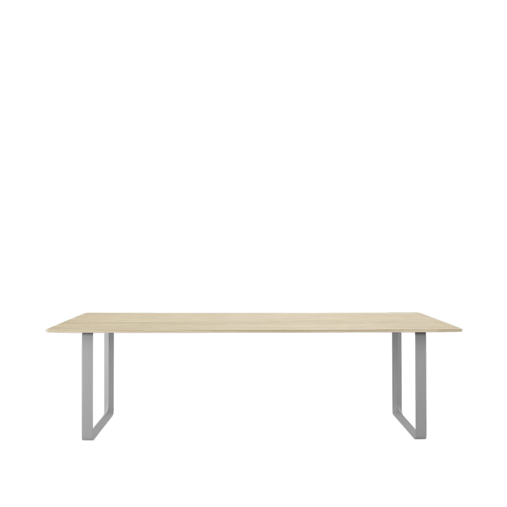 Muuto 70/70 dining table 255x108 cm Solid oak-Grey | Scandinavian Design | Dining tables | Beige