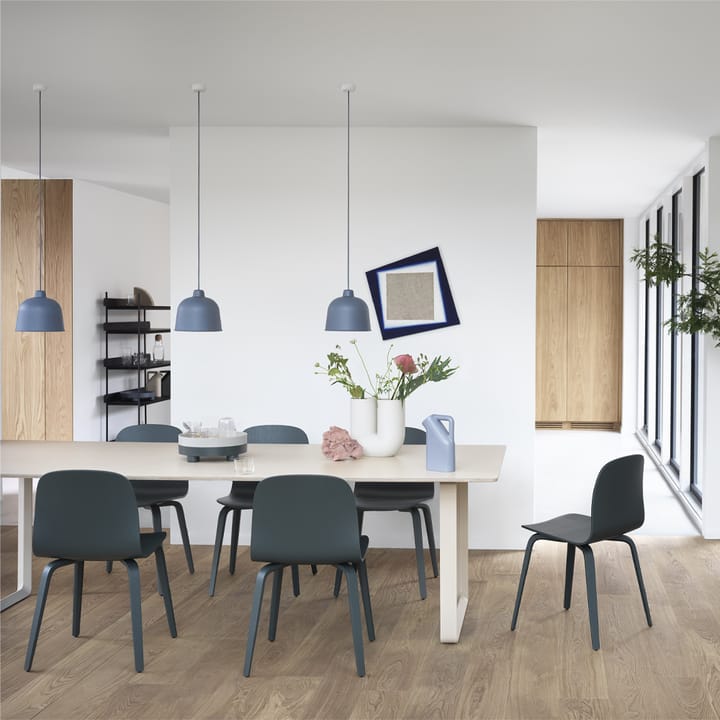 70/70 dining table 255x108 cm, Solid oak-Grey Muuto