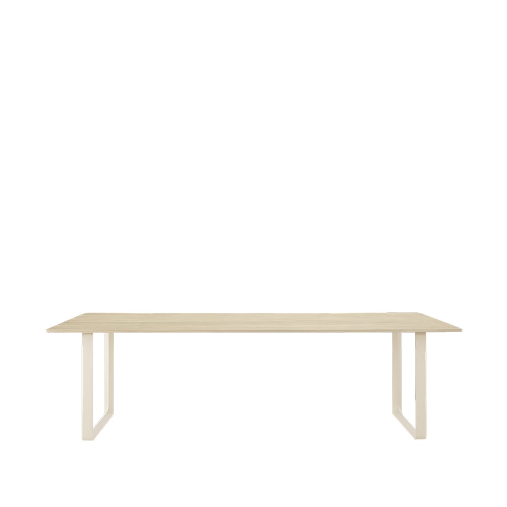 Muuto 70/70 dining table 255x108 cm Solid oak-Sand | Scandinavian Design | Dining tables | Beige