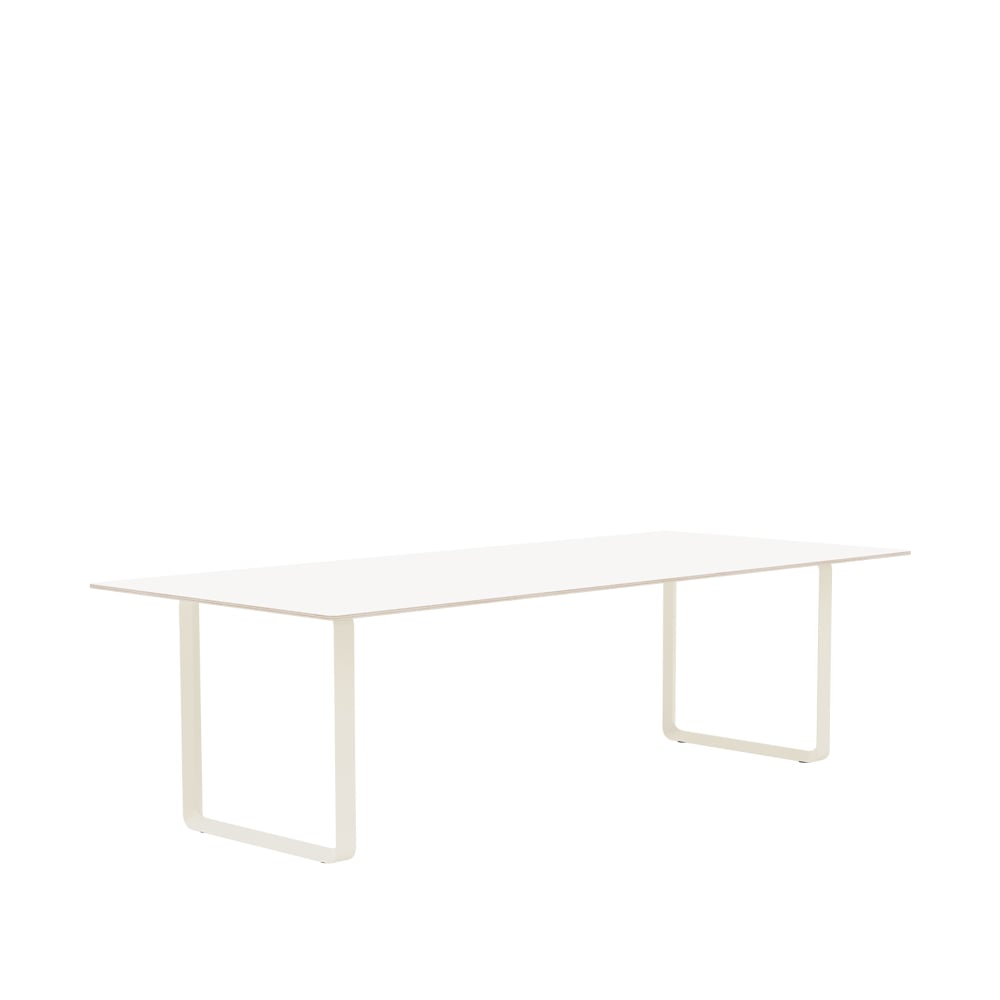 Muuto 70/70 dining table 255x108 cm White laminate-Plywood-Sand