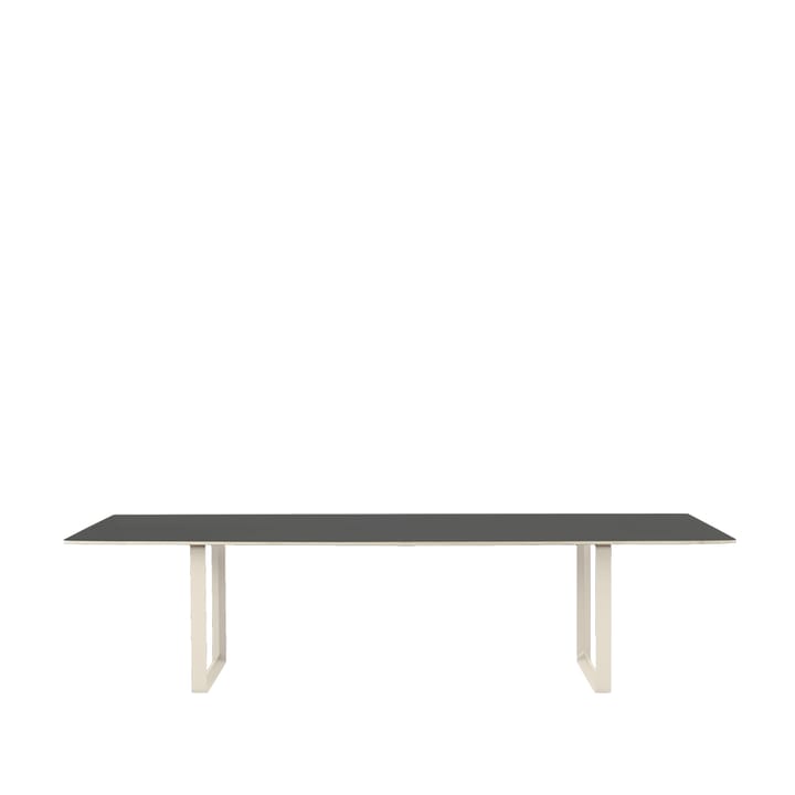 70/70 dining table 295x108 cm - Black linoleum-Plywood-Sand - Muuto