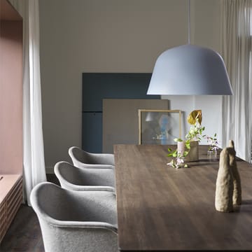 70/70 dining table 295x108 cm - Grey linoleum-Plywood-Grey - Muuto
