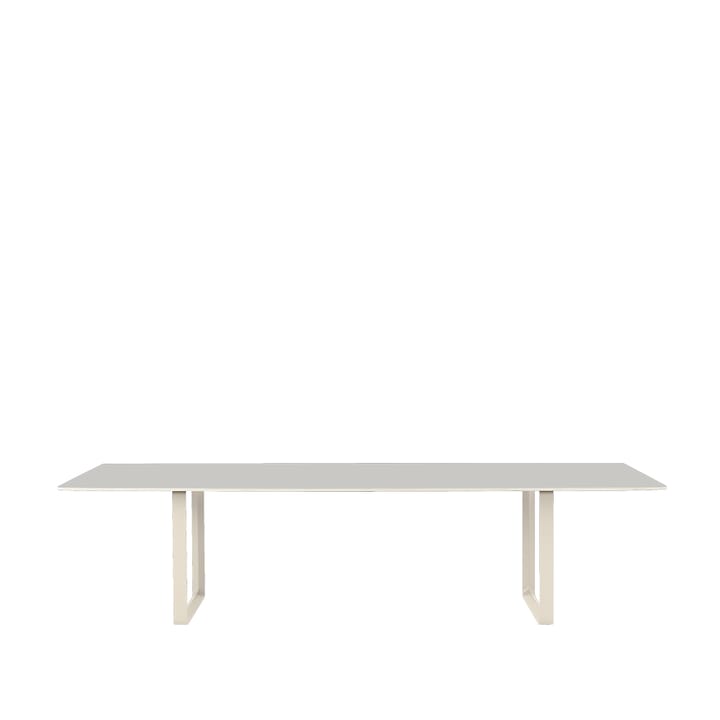 70/70 dining table 295x108 cm - Grey linoleum-Plywood-Sand - Muuto