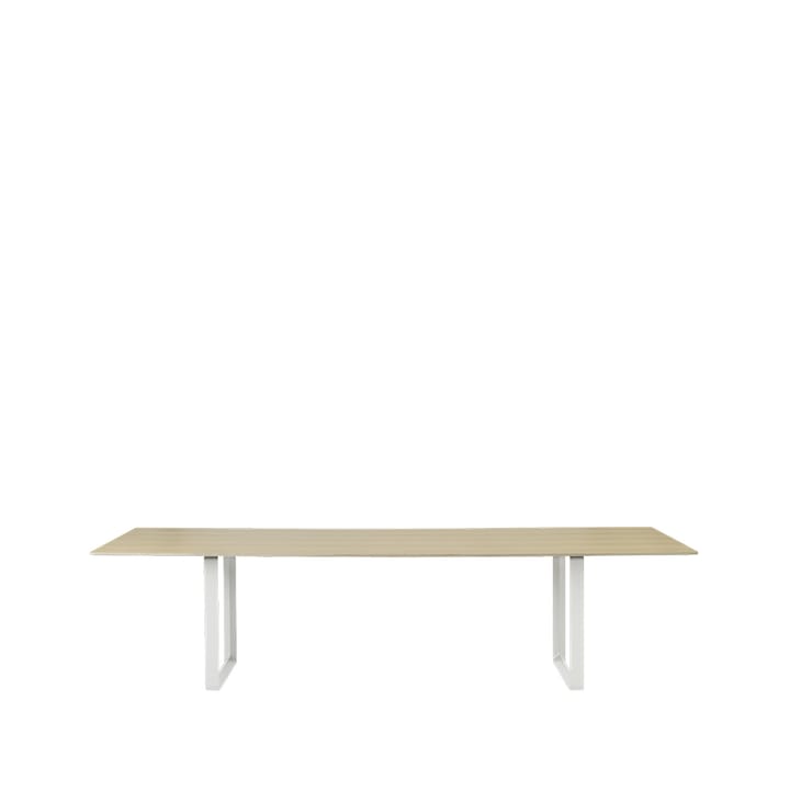 70/70 dining table 295x108 cm - Oak veneer-Plywood-White - Muuto